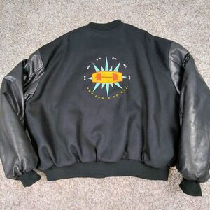 Vintage MC Hammer Lettermans Jacket Mens 2XL Too Legit To Quit Crew Tour 90s Rap